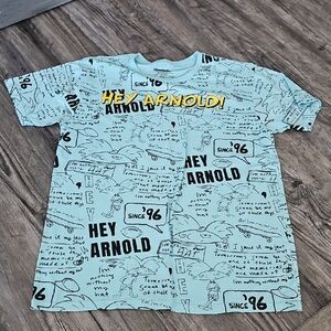 Nickelodeon Hey Arnold! Mens T-Shirt - Light Blue